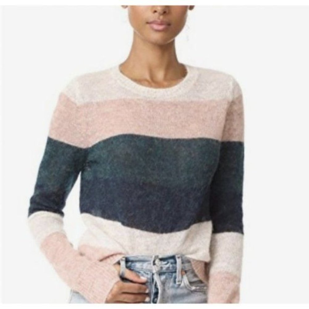 Pam & Gela Alpaca Stripe Crewneck Sweater - Medium